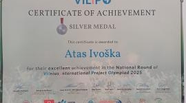  Sidabro medalis VILIPO olimpiadoje